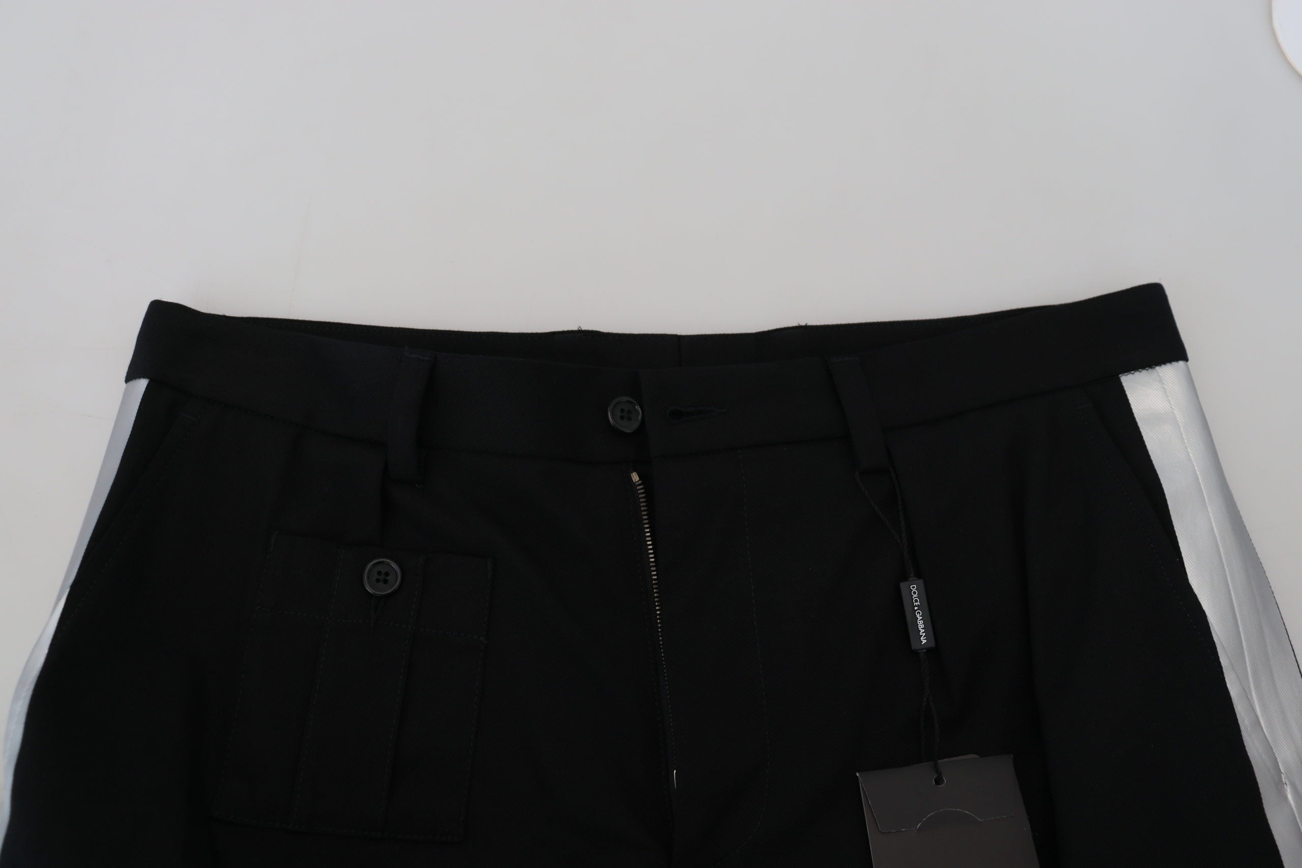 Dolce & Gabbana Schwarze Bermuda Cargo Freizeitshorts