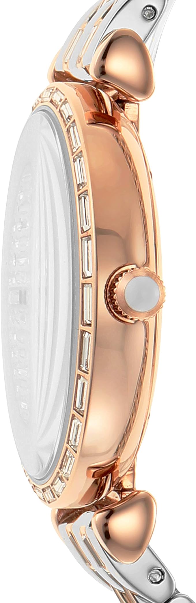 Emporio Armani Silberne Stahl-Quarzuhr
