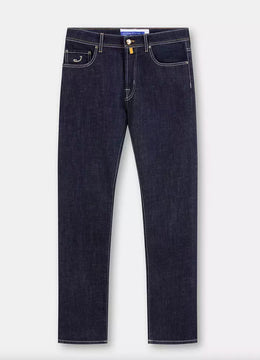 Jacob Cohen Blaue Herren-Jeans aus Baumwolle mit geradem Beinverlauf