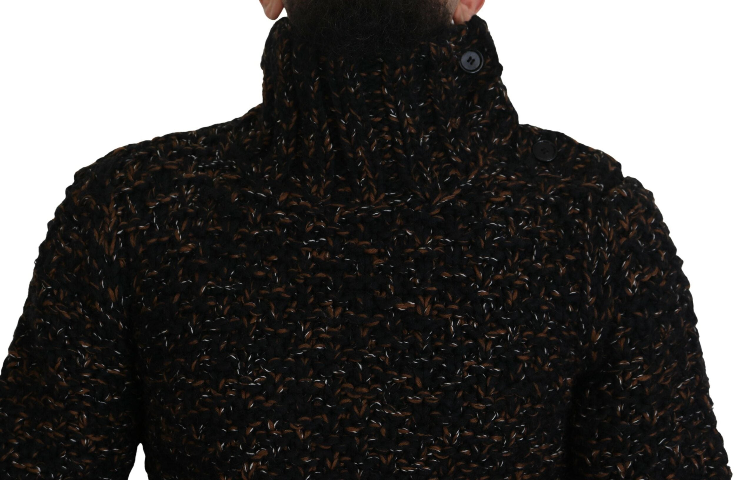 Dolce & Gabbana Brauner Fatto A Mano Rollkragenpullover Pullover