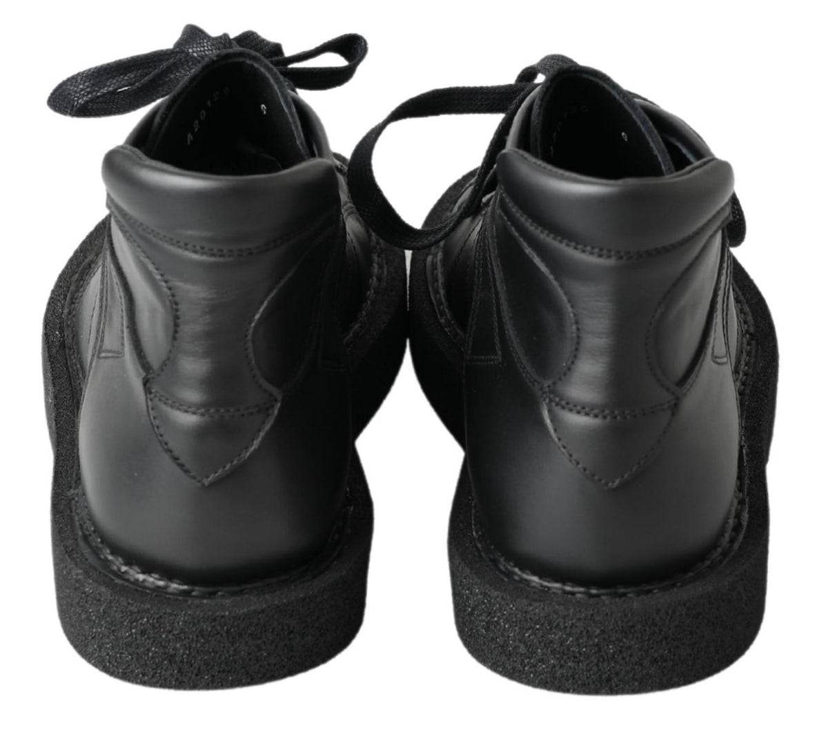 Dolce & Gabbana Schwarze Leder-Slipper mit Stretch-Stiefeln