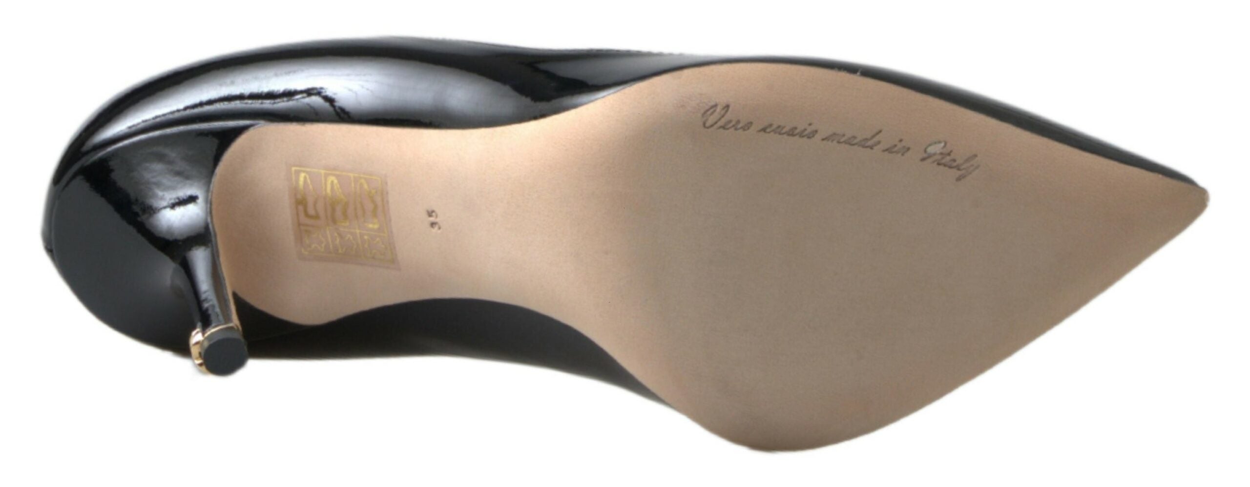 Dolce & Gabbana Schwarze Lackleder-Pumps mit hohem Absatz