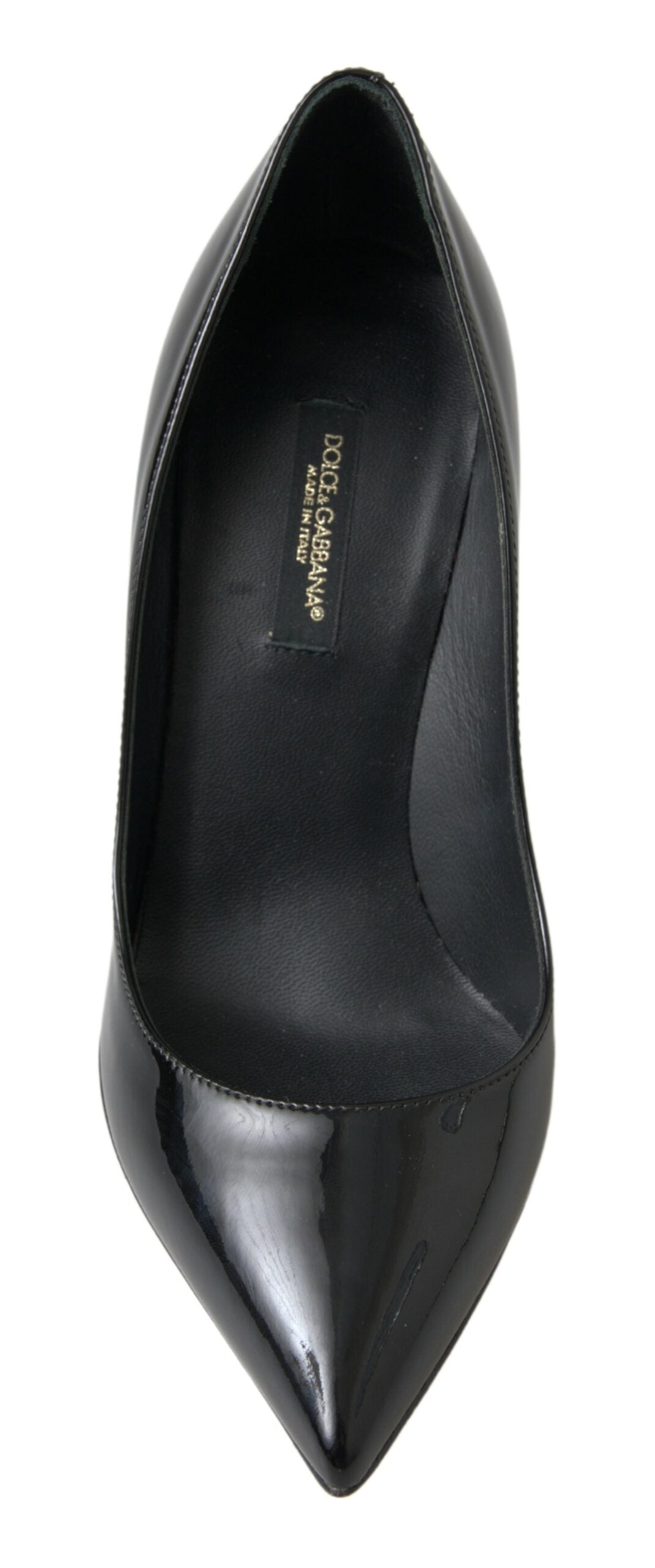 Dolce & Gabbana Schwarze Lackleder-Pumps mit hohem Absatz