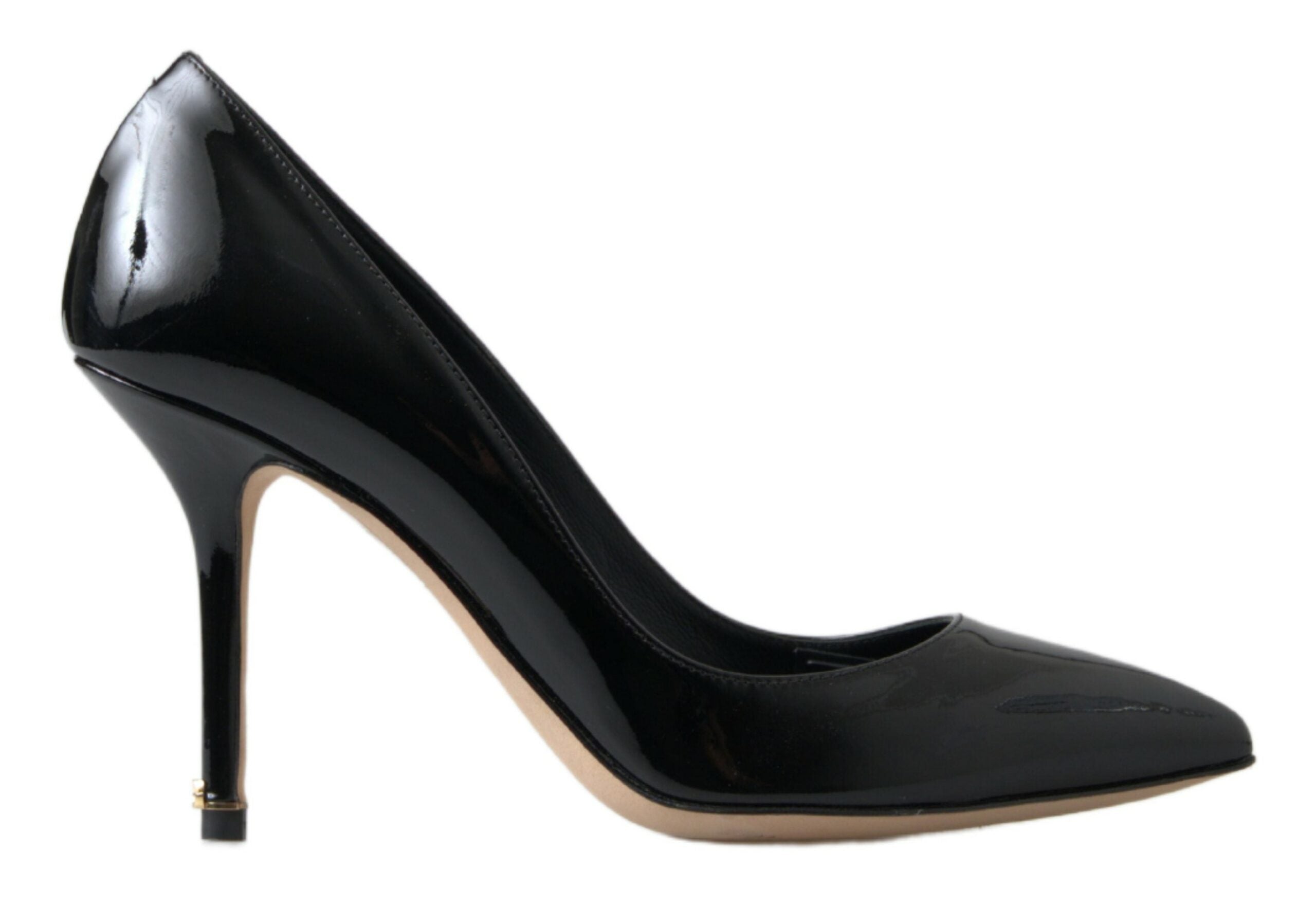 Dolce & Gabbana Schwarze Lackleder-Pumps mit hohem Absatz