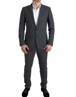 Dolce & Gabbana Grauer 2-teiliger einreihiger MARTINI Anzug