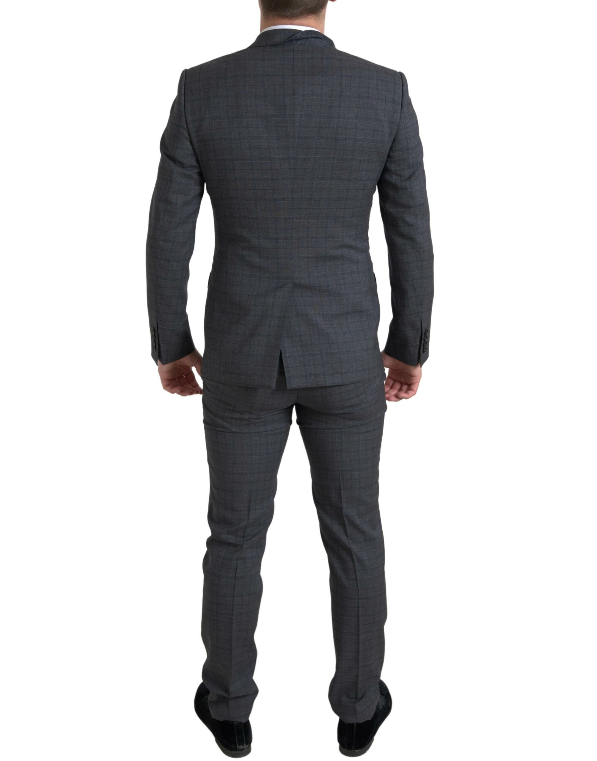 Dolce & Gabbana Grauer 2-teiliger einreihiger MARTINI Anzug