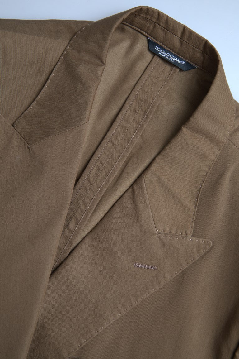 Dolce & Gabbana Brauner 2-teiliger einreihiger TAORMINA-Anzug