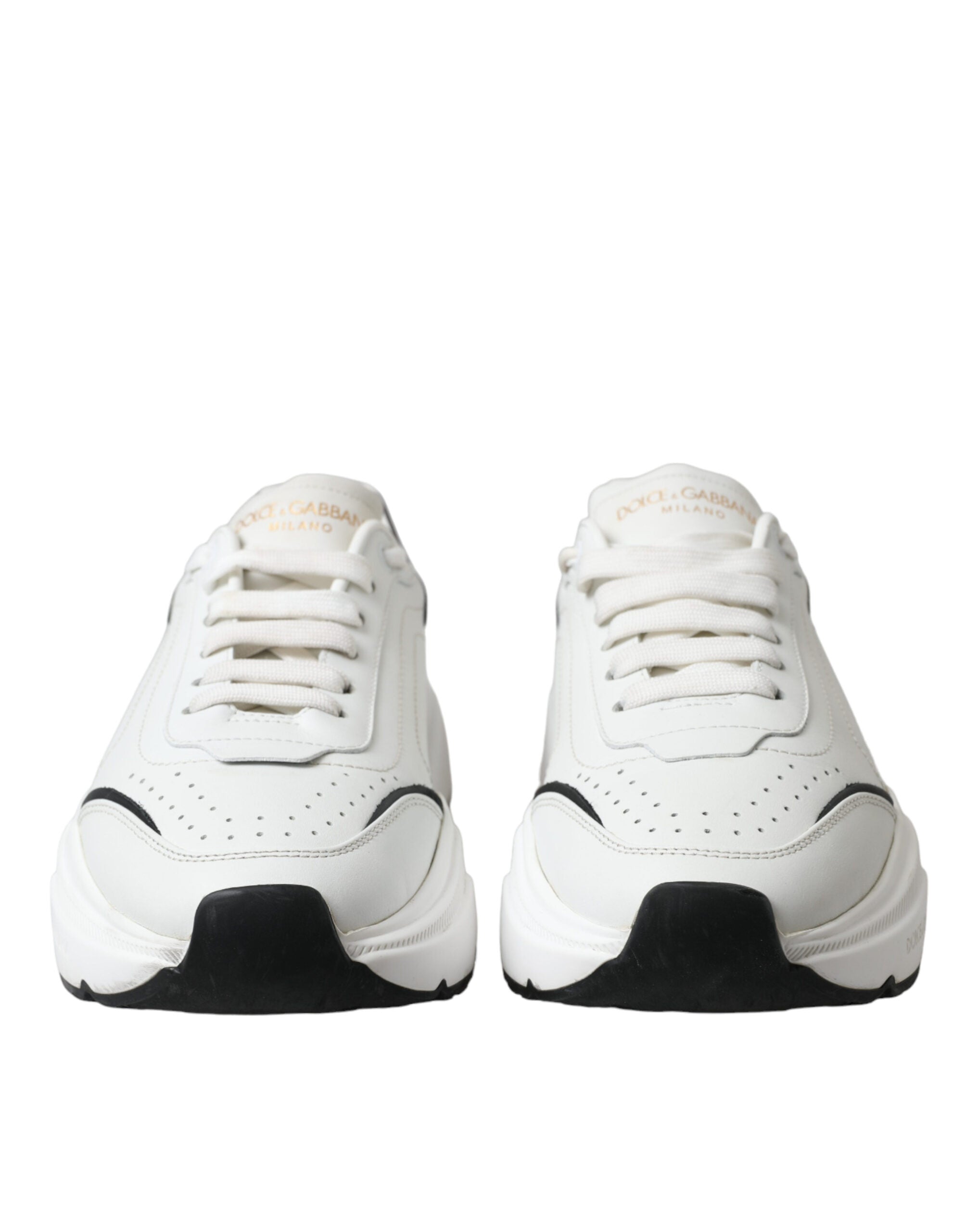 Dolce & Gabbana Weiß Schwarz Low Top Daymaster Turnschuhe Schuhe