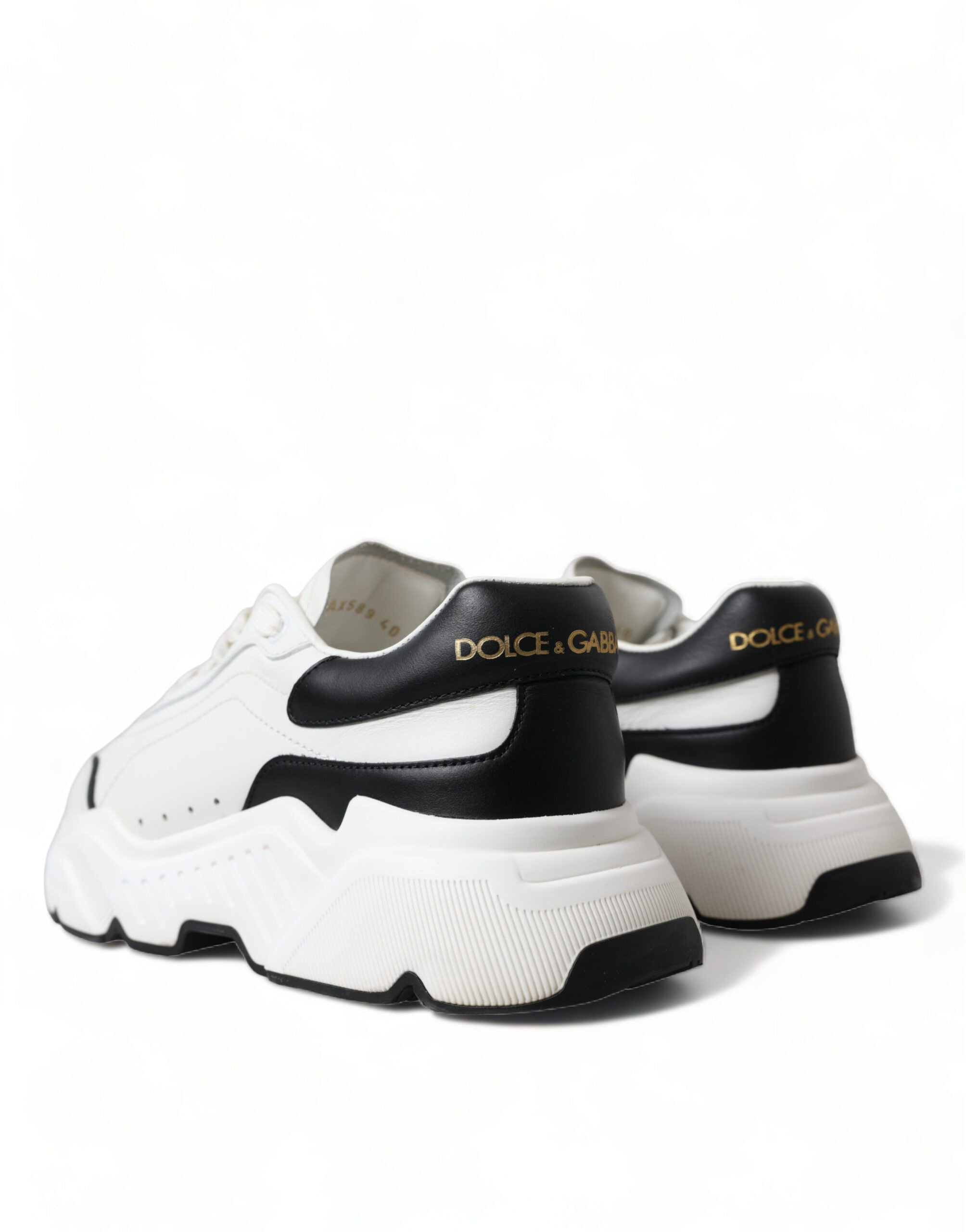Dolce & Gabbana Weiß Schwarz Low Top Daymaster Turnschuhe Schuhe