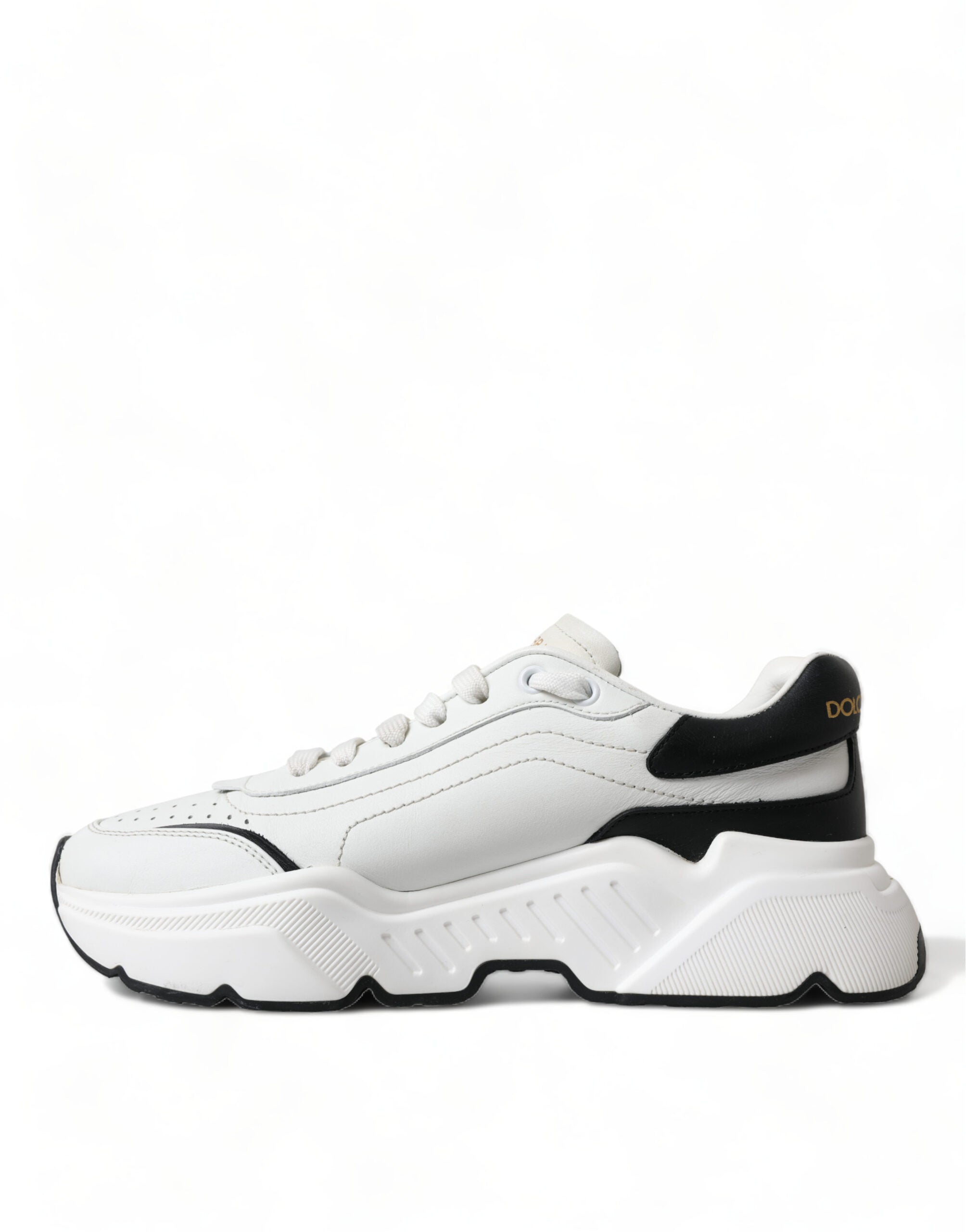 Dolce & Gabbana Weiß Schwarz Low Top Daymaster Turnschuhe Schuhe