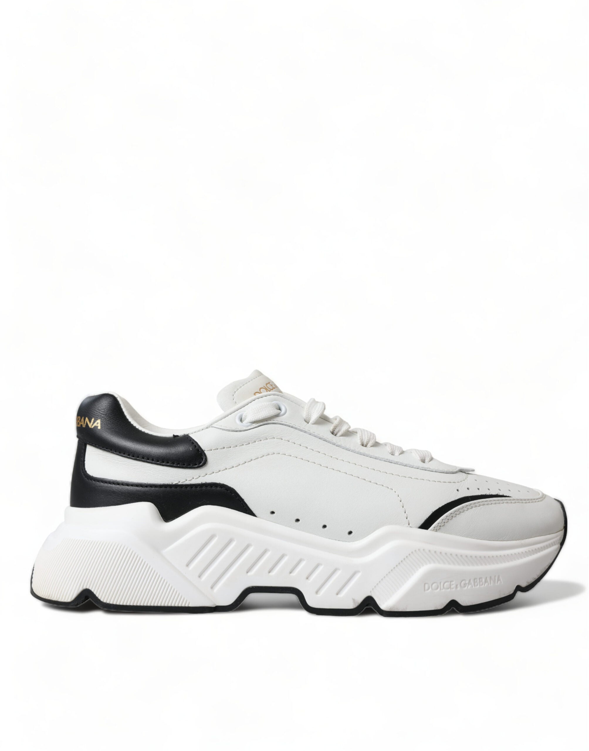 Dolce & Gabbana Weiß Schwarz Low Top Daymaster Turnschuhe Schuhe