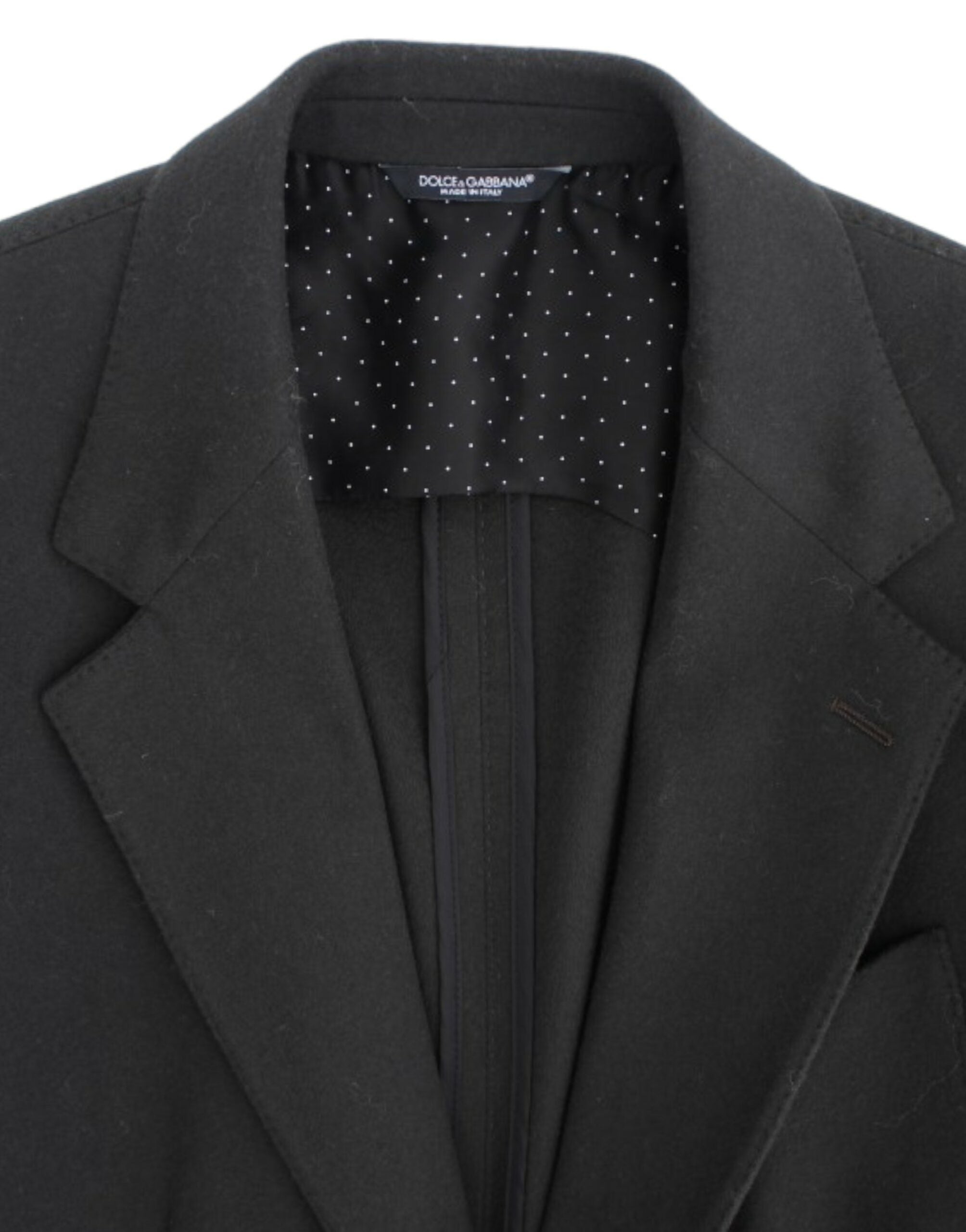 Dolce & Gabbana Grüner Kaschmir-Blazer mit zwei Knöpfen
