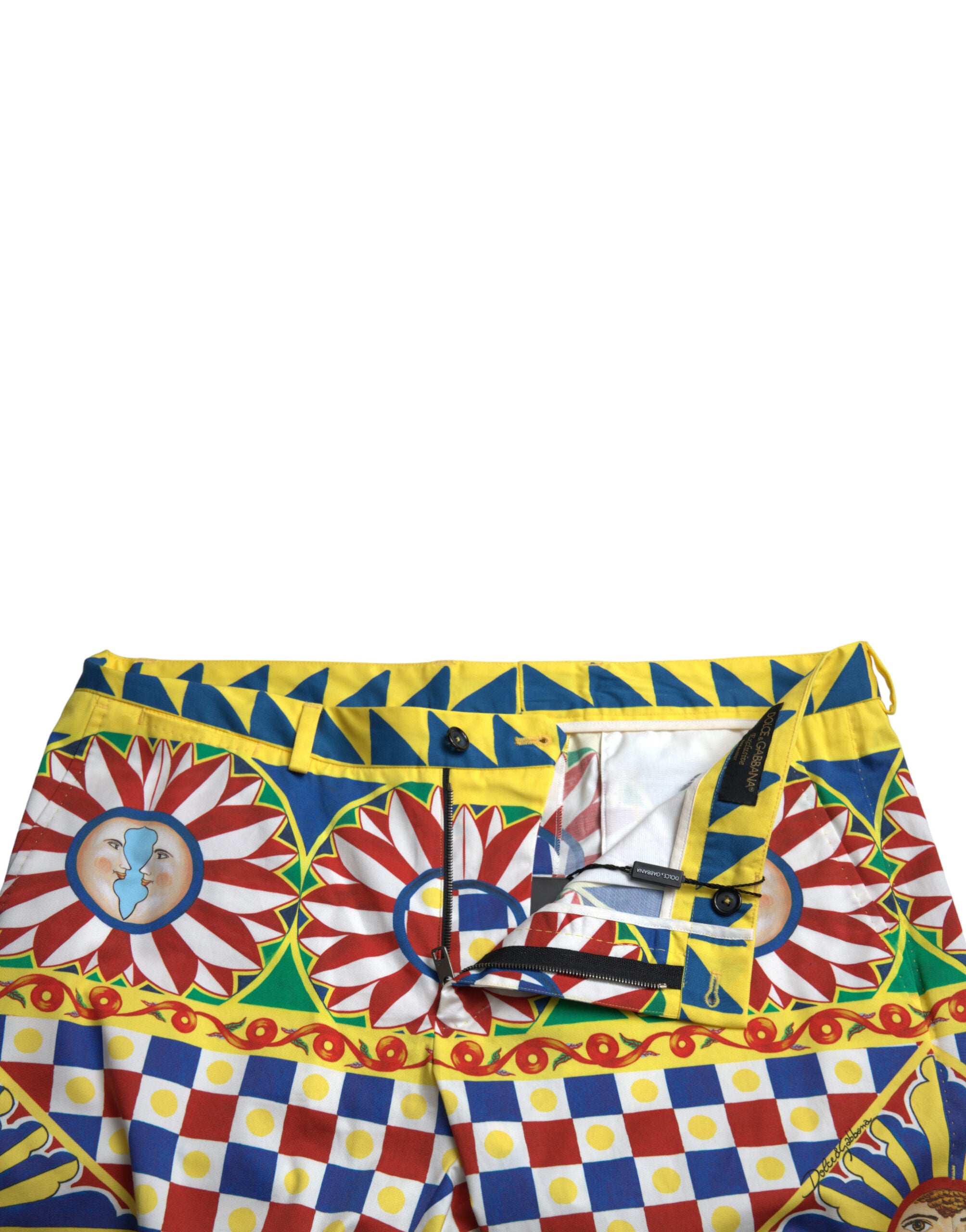 Dolce & Gabbana Mehrfarbige Carretto Print Herren-Bermudashorts