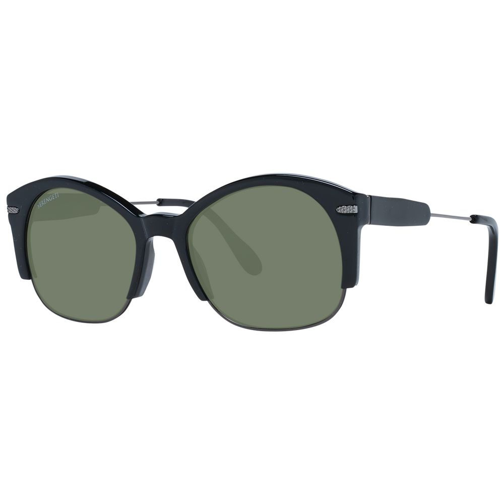 Serengeti Schwarze Sonnenbrille aus Acetat & Metall