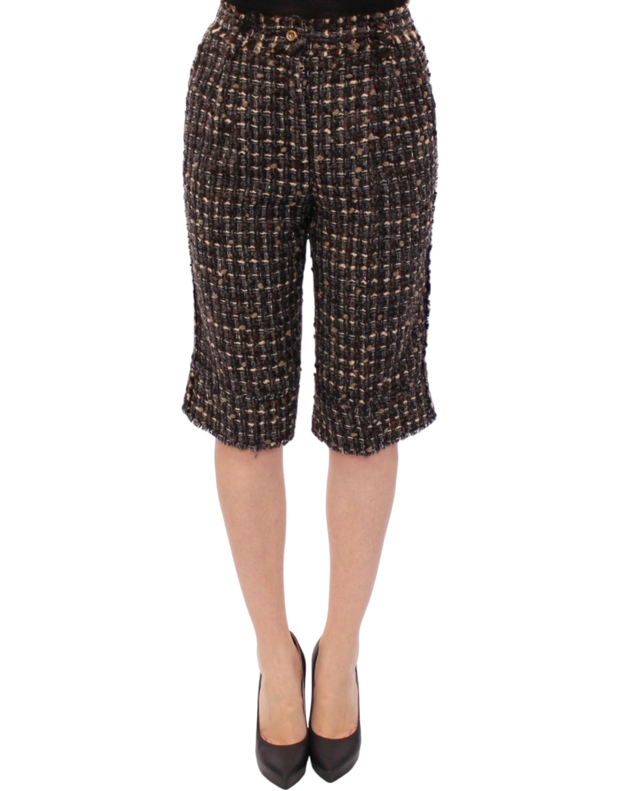 Dolce & Gabbana Mehrfarbige kurze Hosen aus Wolle