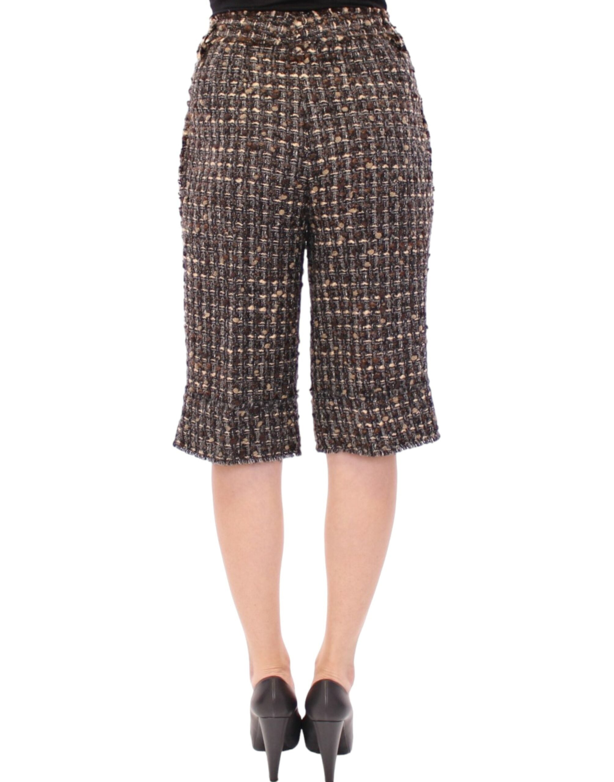 Dolce & Gabbana Mehrfarbige kurze Hosen aus Wolle