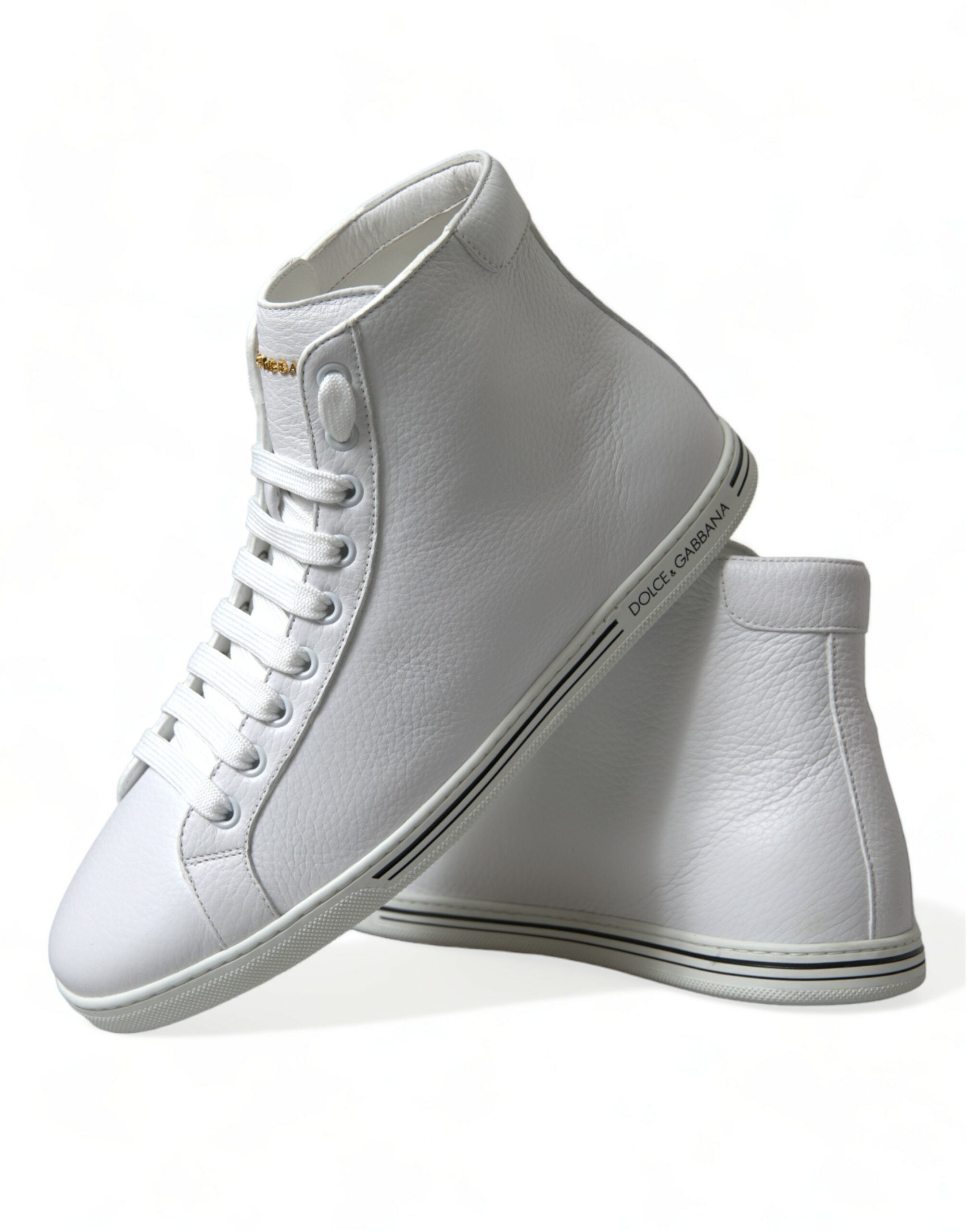 Dolce & Gabbana Weiß Saint Tropez High Top Männer Turnschuhe Schuhe