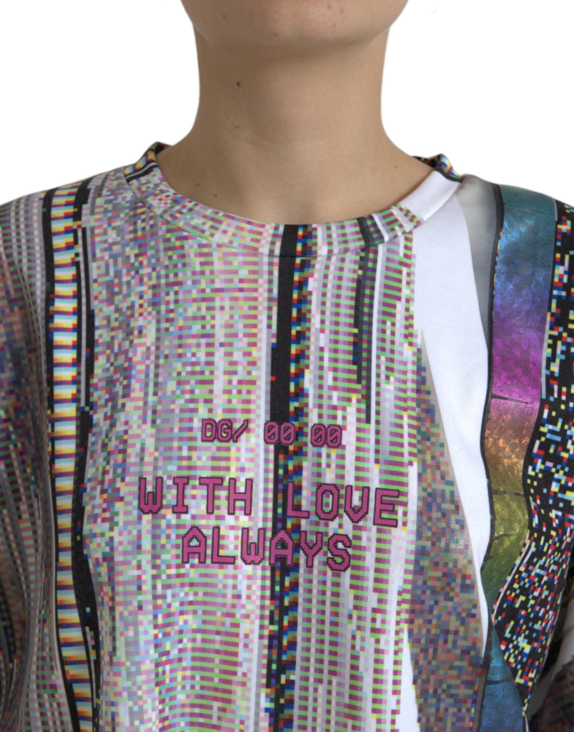 Dolce & Gabbana Multicolor With Love Always Print T-Shirt