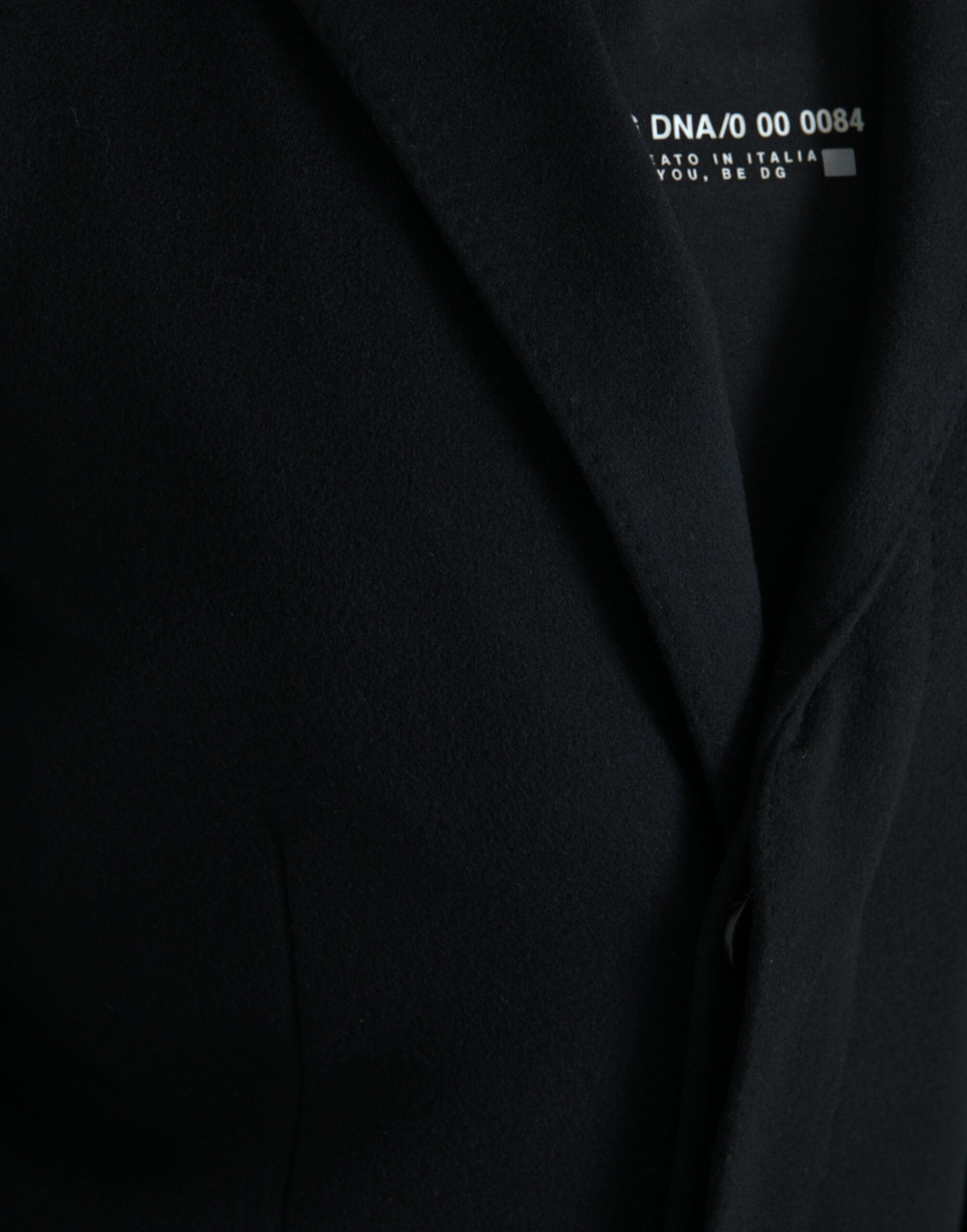 Dolce & Gabbana Schwarzer einreihiger Trenchcoat