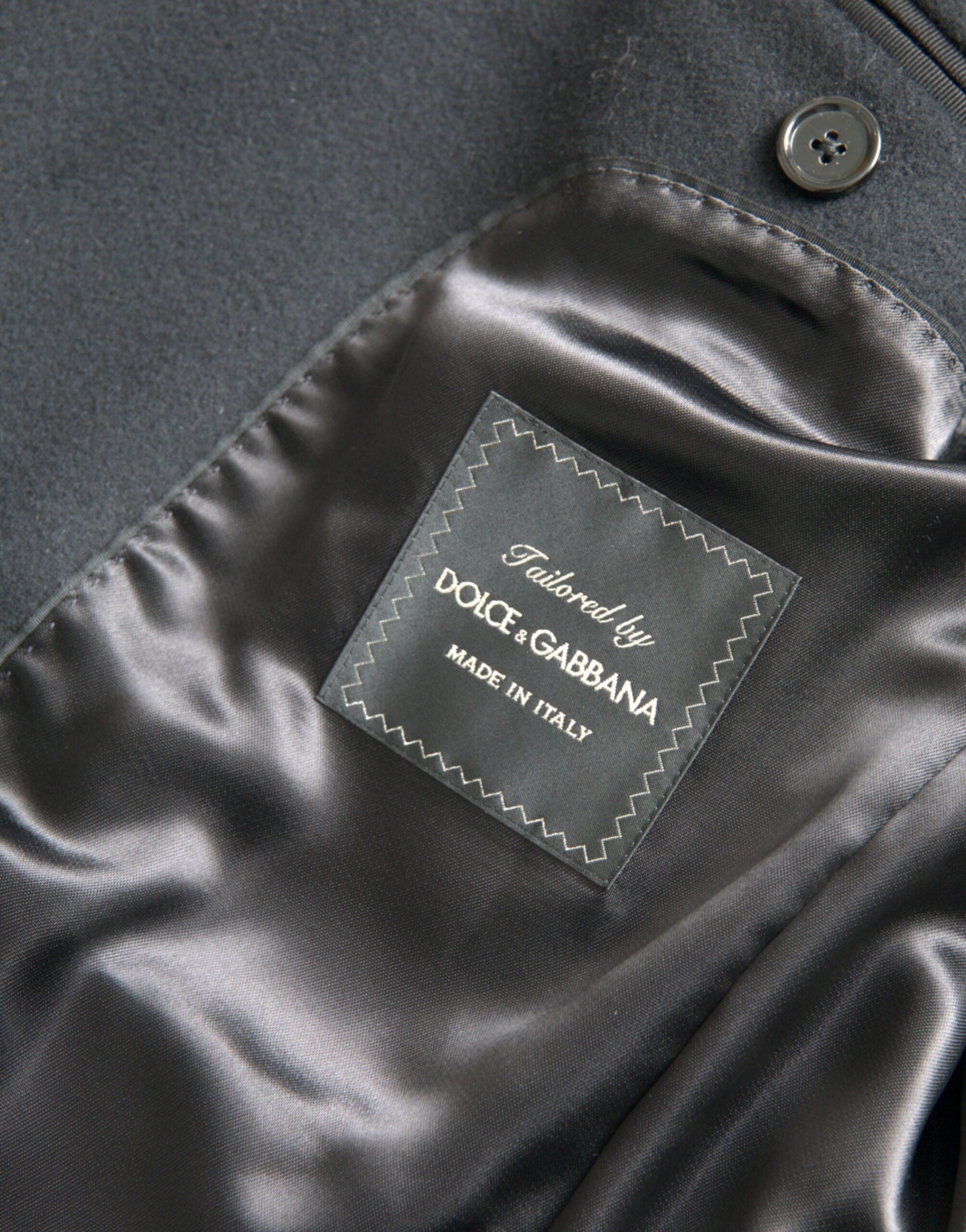 Dolce & Gabbana Schwarzer einreihiger Trenchcoat