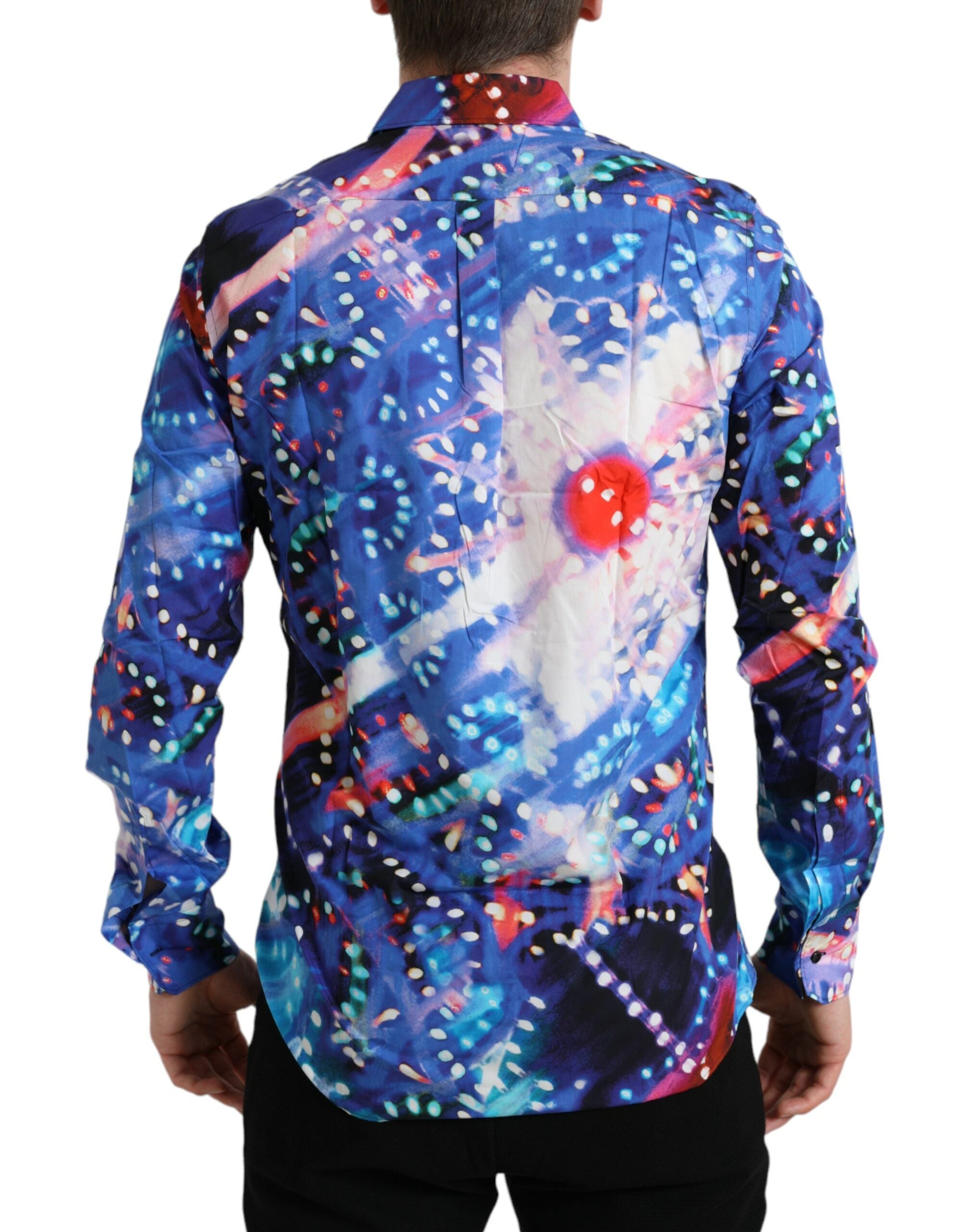 Dolce & Gabbana Multicolor Luminarie Schlankes MARTINI Hemd