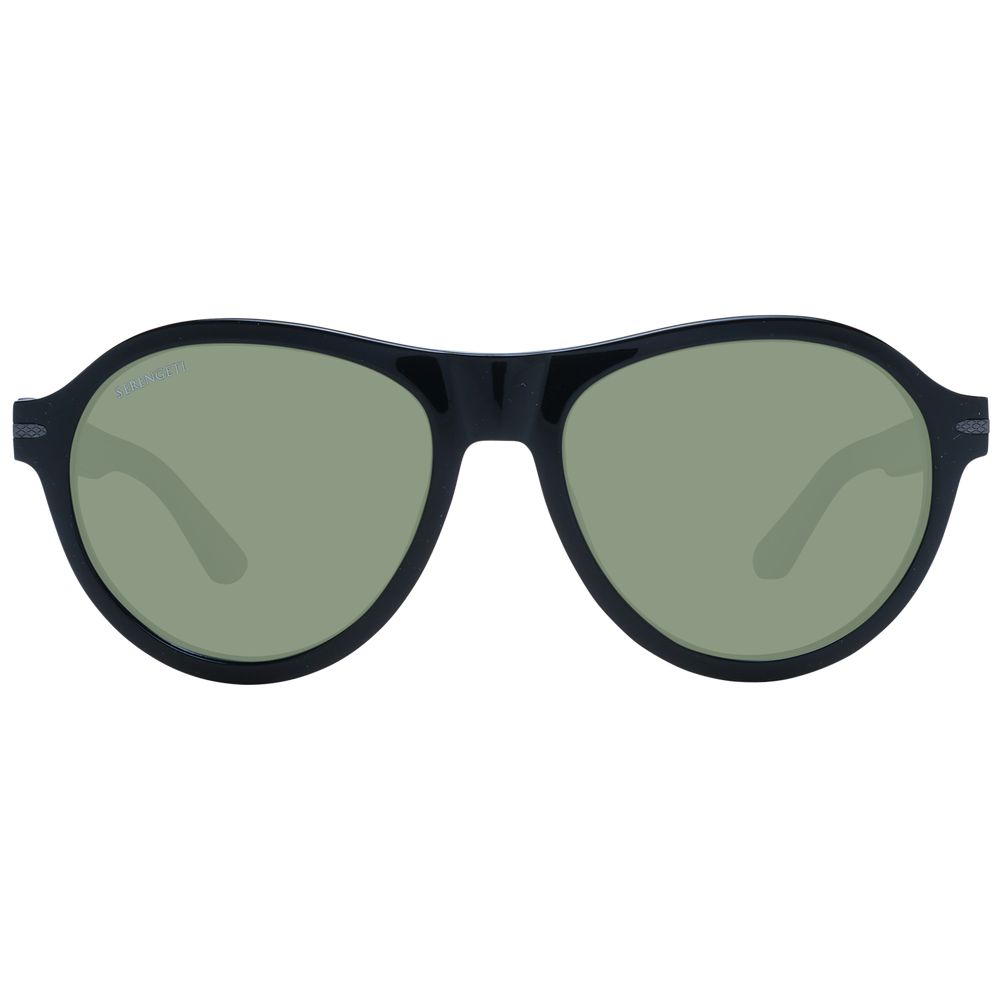 Serengeti Schwarze Sonnenbrille aus Acetat
