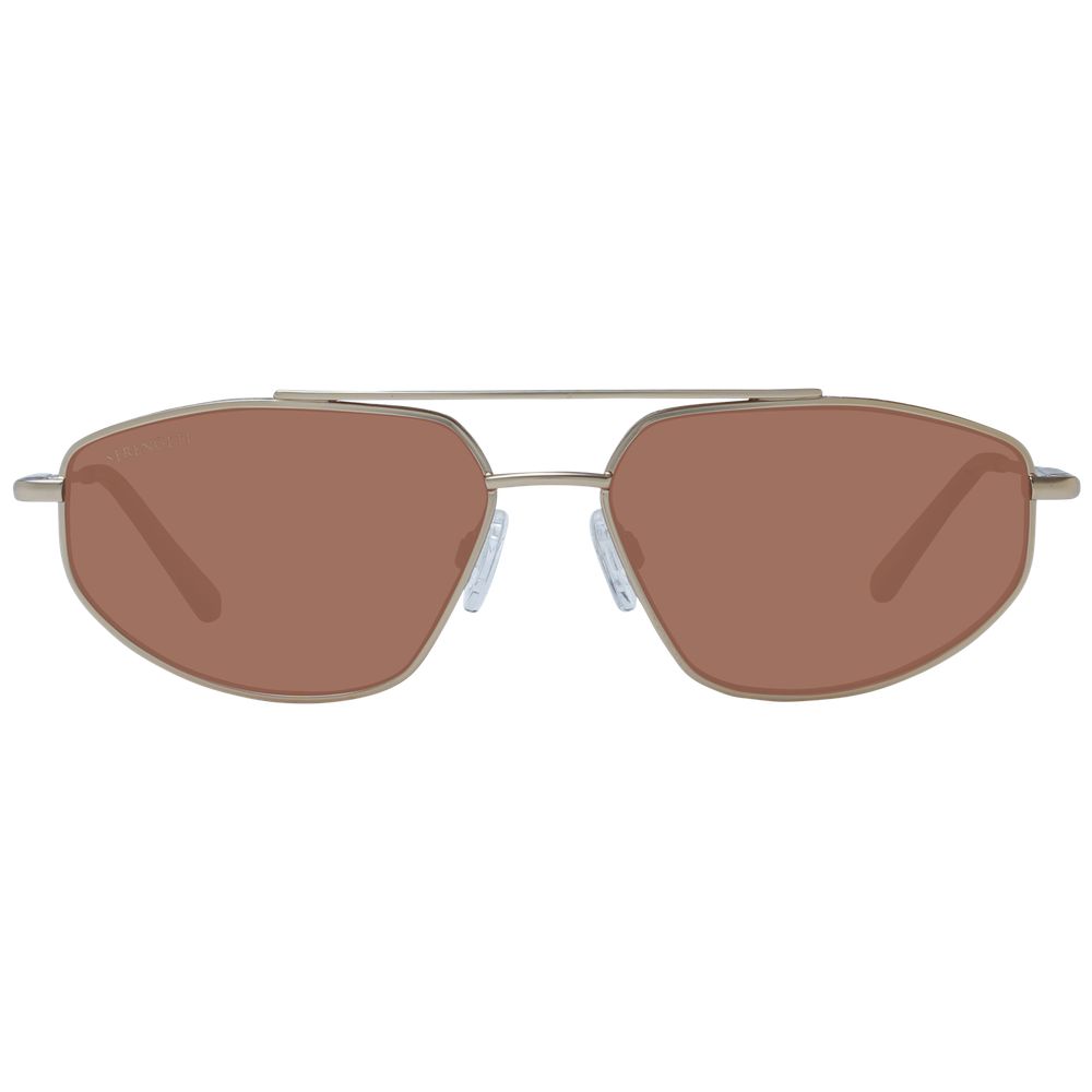 Serengeti Sonnenbrille aus Goldmetall