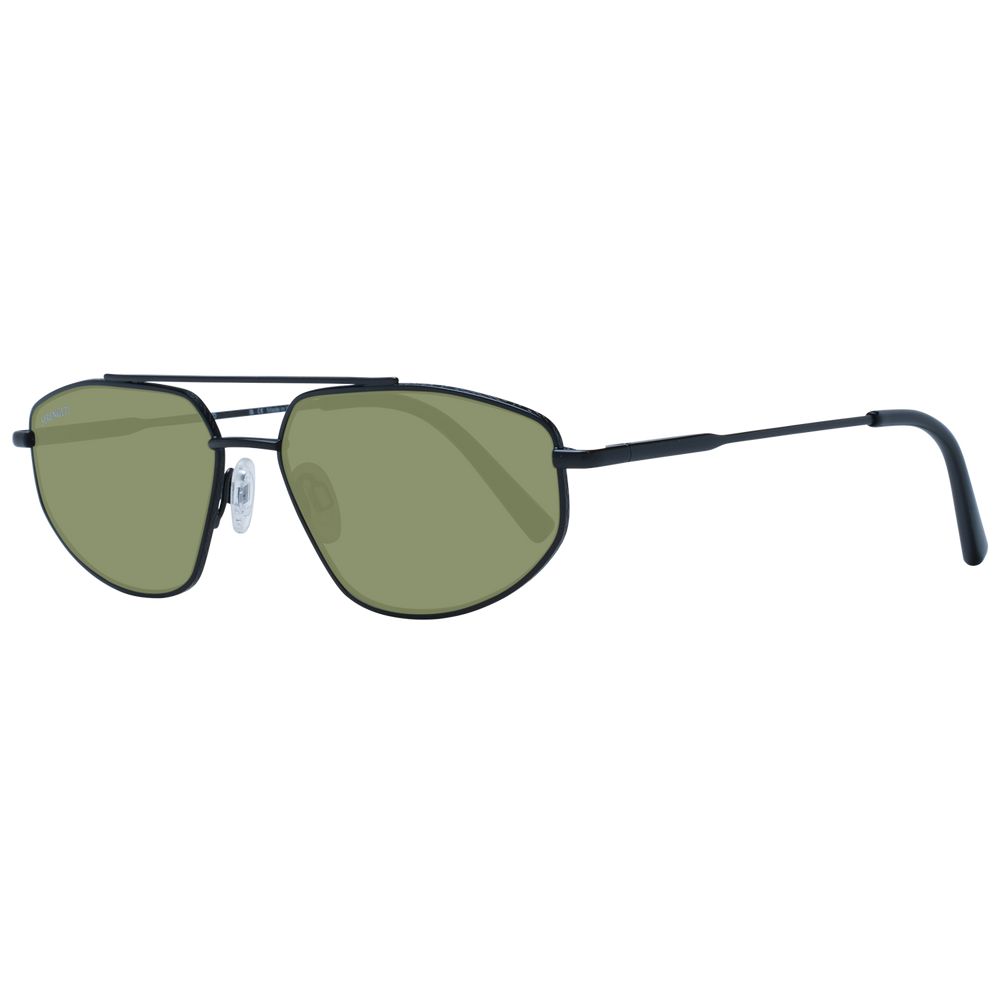Serengeti Schwarze Sonnenbrille aus Metall