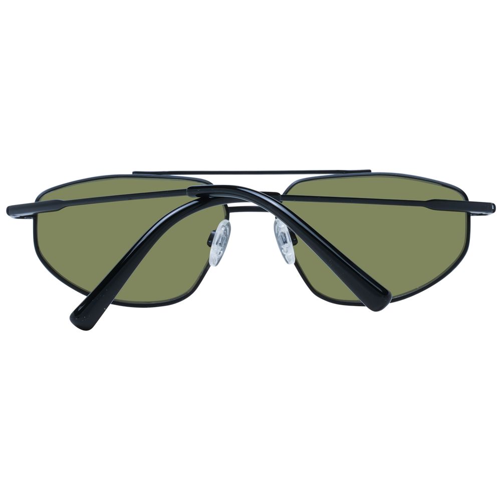 Serengeti Schwarze Sonnenbrille aus Metall