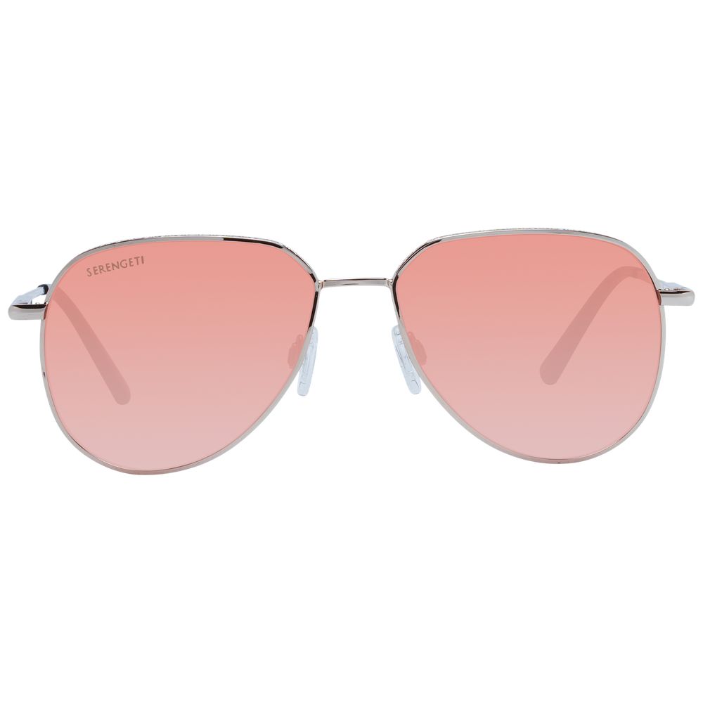 Serengeti Sonnenbrille aus Roségold-Metall