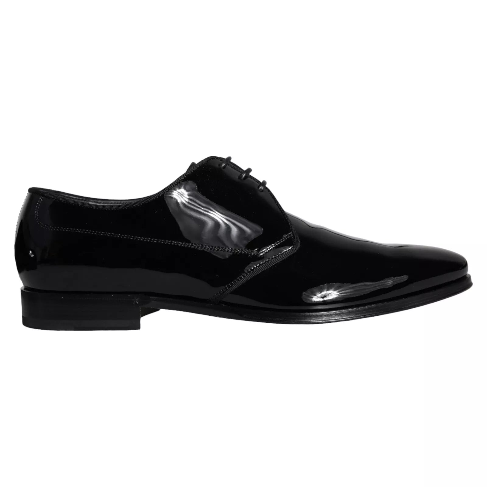 Dolce & Gabbana Schwarze Derby-Schuhe aus Kalbsleder für Herren