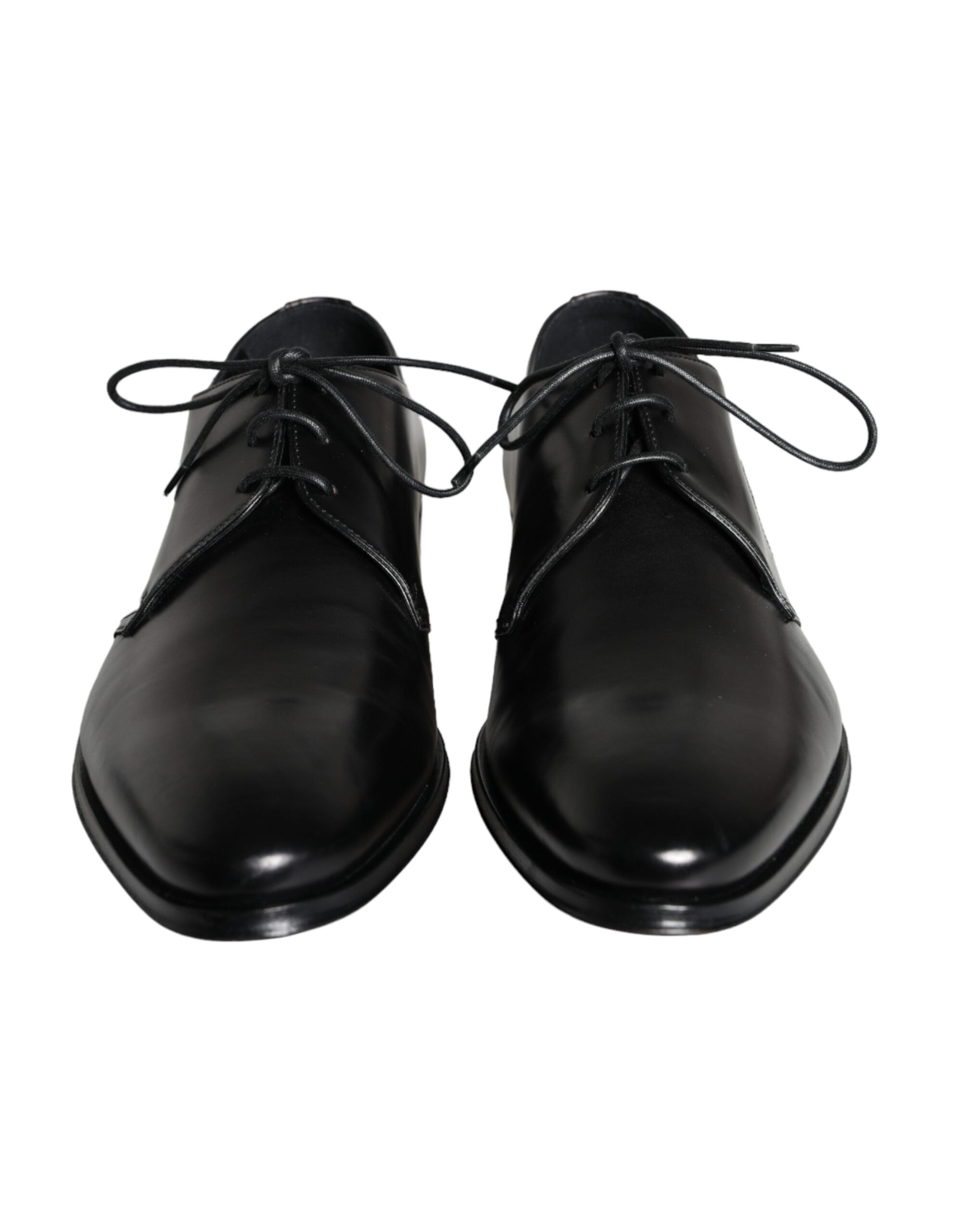 Dolce & Gabbana Schwarze Derby-Schuhe aus Kalbsleder für Herren