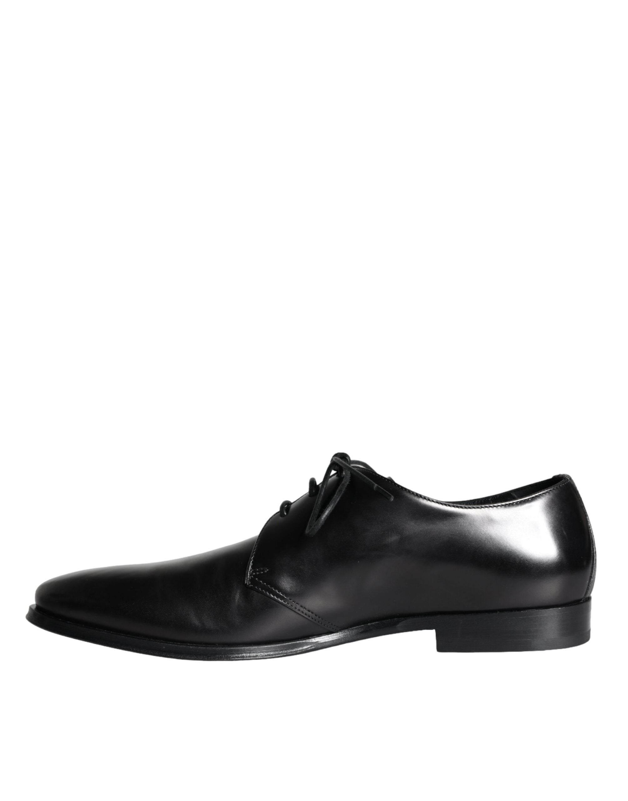 Dolce & Gabbana Schwarze Derby-Schuhe aus Kalbsleder für Herren