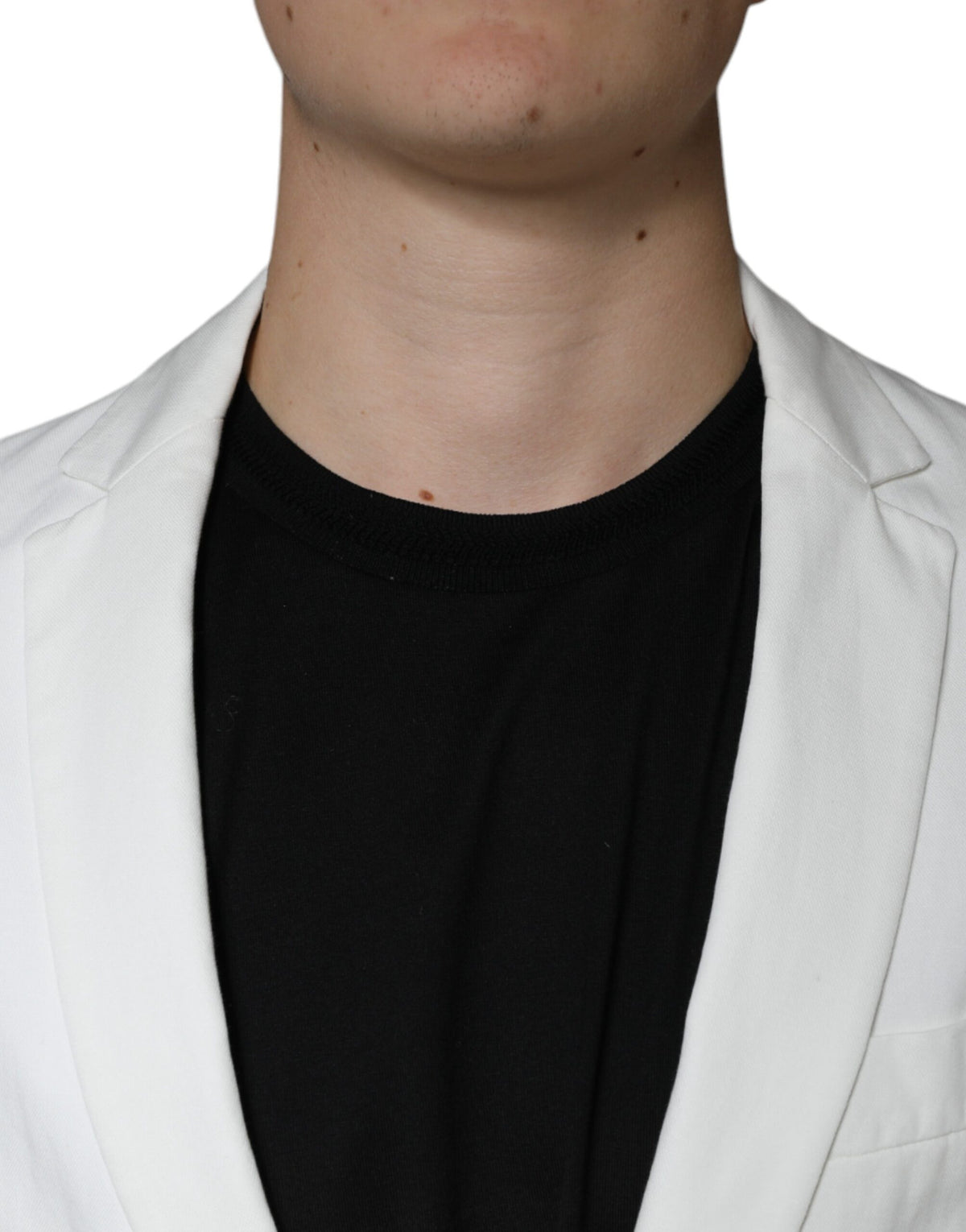 Dondup Weißer einreihiger formeller Blazer mit einem Knopf