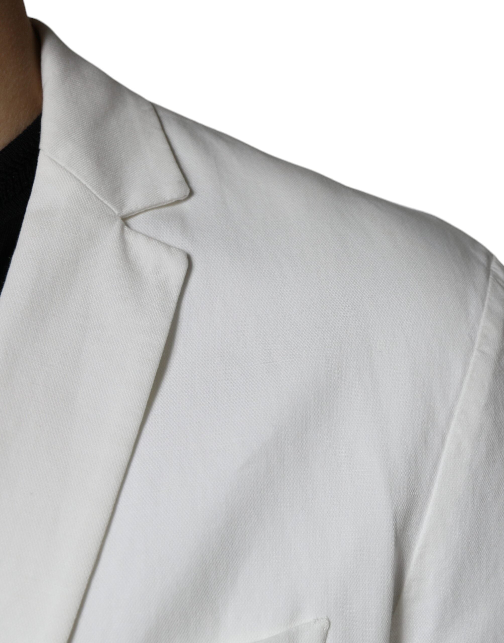 Dondup Weißer einreihiger formeller Blazer mit einem Knopf