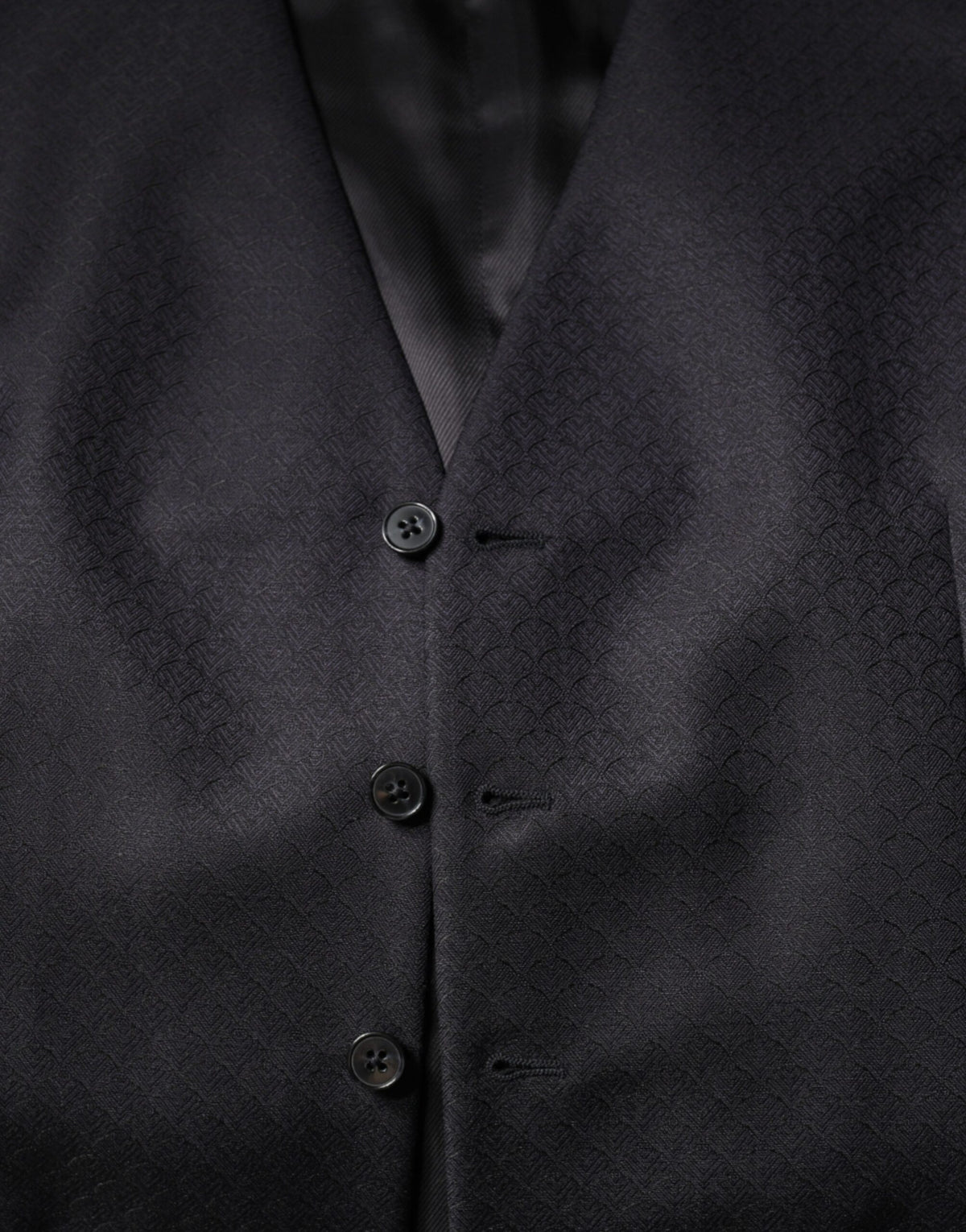 Dolce & Gabbana Schwarze Wollweste Kleid Formelle Weste