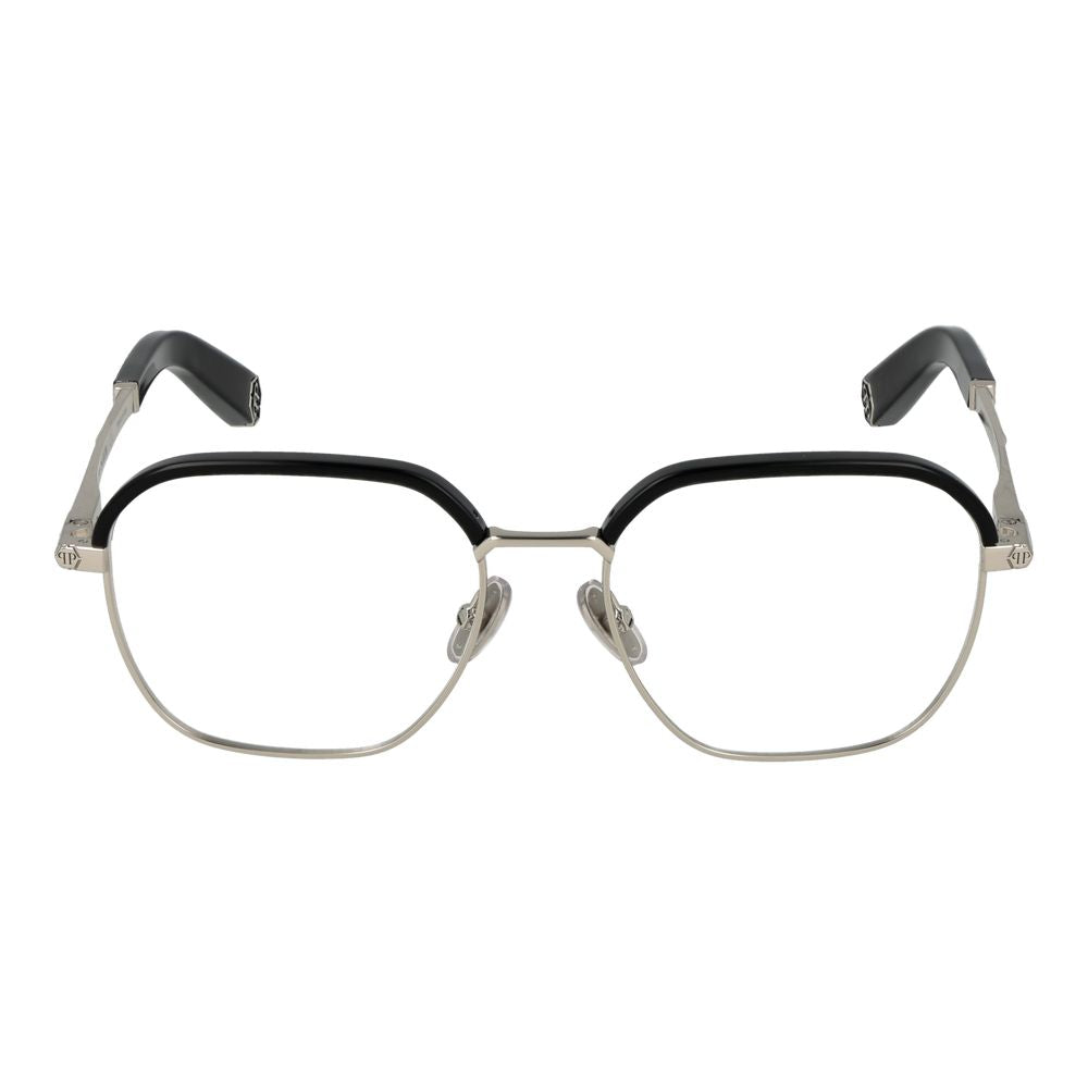Philipp Plein Schwarze Metallbrille (Gestell)