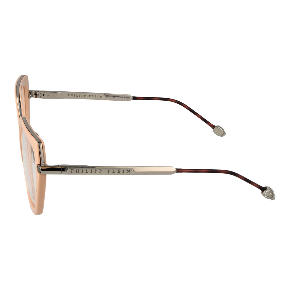 Philipp Plein Rosa Metall- und Kunststoffbrille (Gestelle)