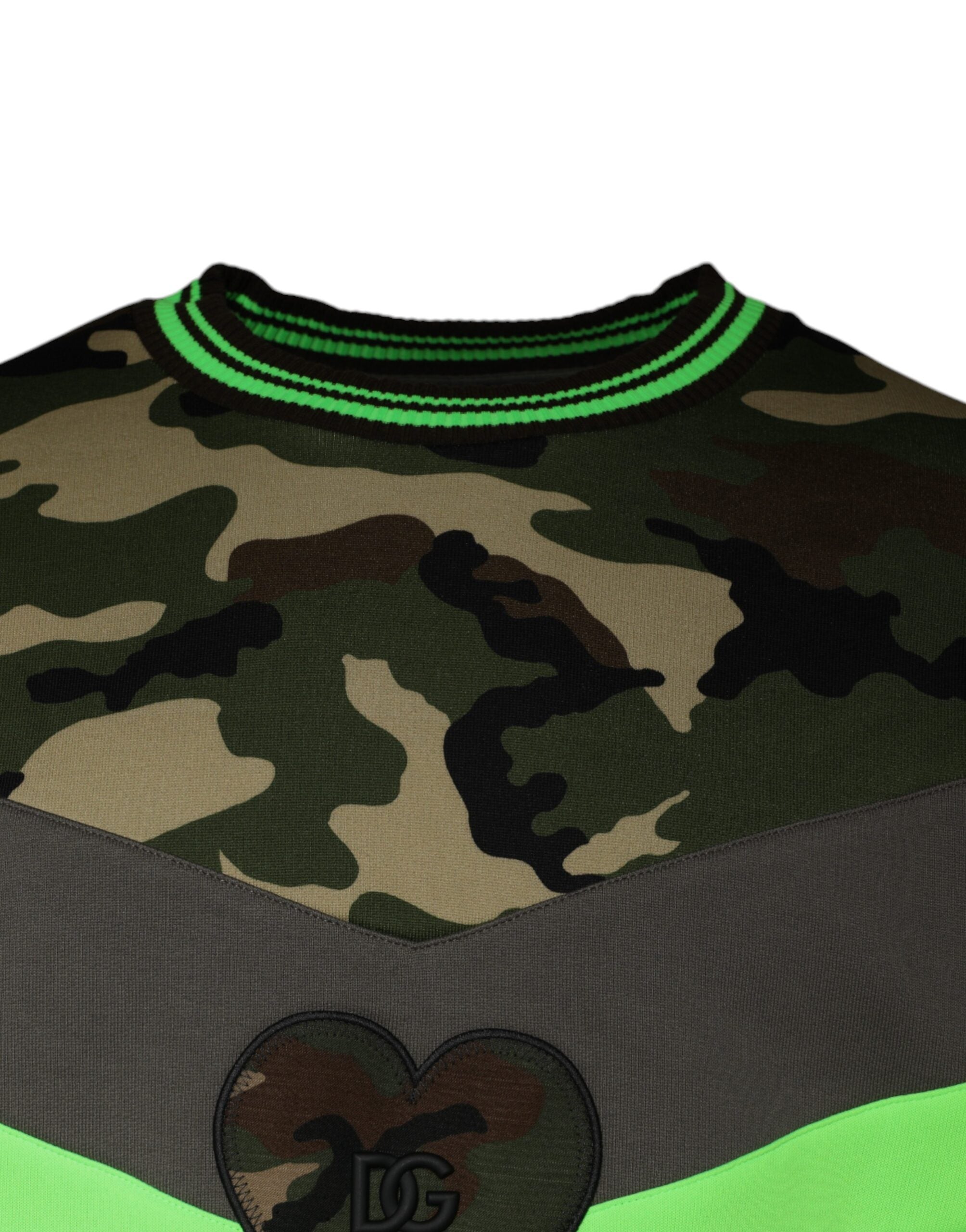 Dolce & Gabbana Mehrfarbiger Camouflage-Sweatshirt-Pullover