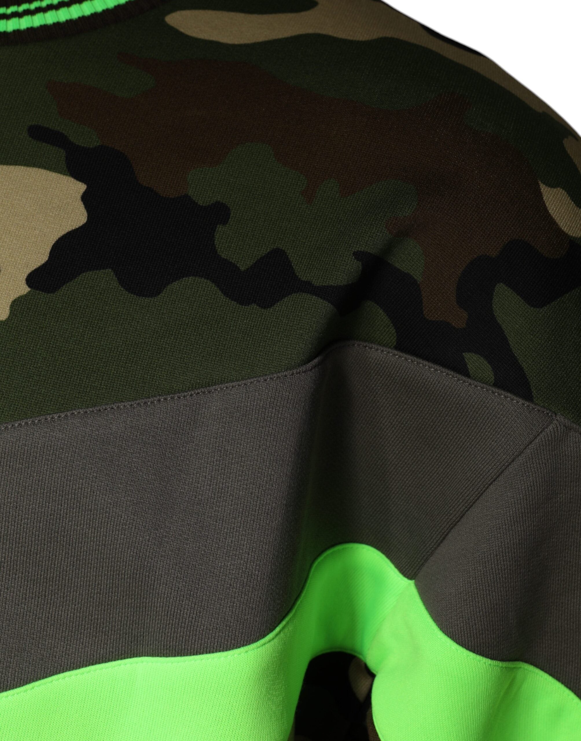 Dolce & Gabbana Mehrfarbiger Camouflage-Sweatshirt-Pullover