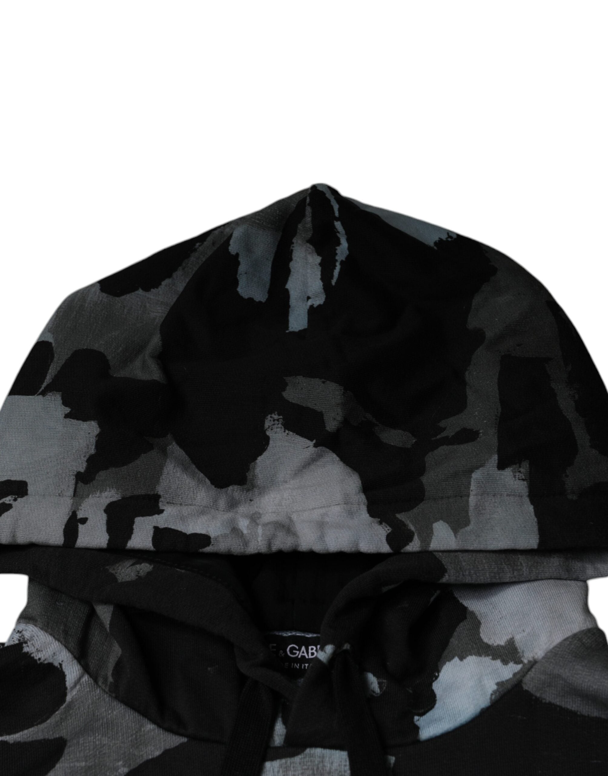 Dolce & Gabbana Mehrfarbiger Kapuzenpullover im Camouflage-Look für Herren