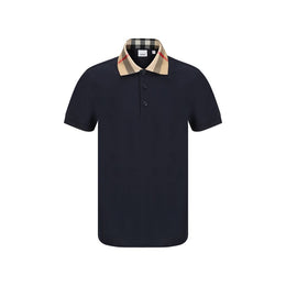 Burberry Blaues Baumwoll-Polohemd