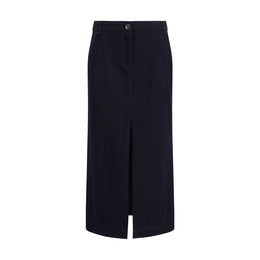 Giorgio Armani Blauer Baumwollrock