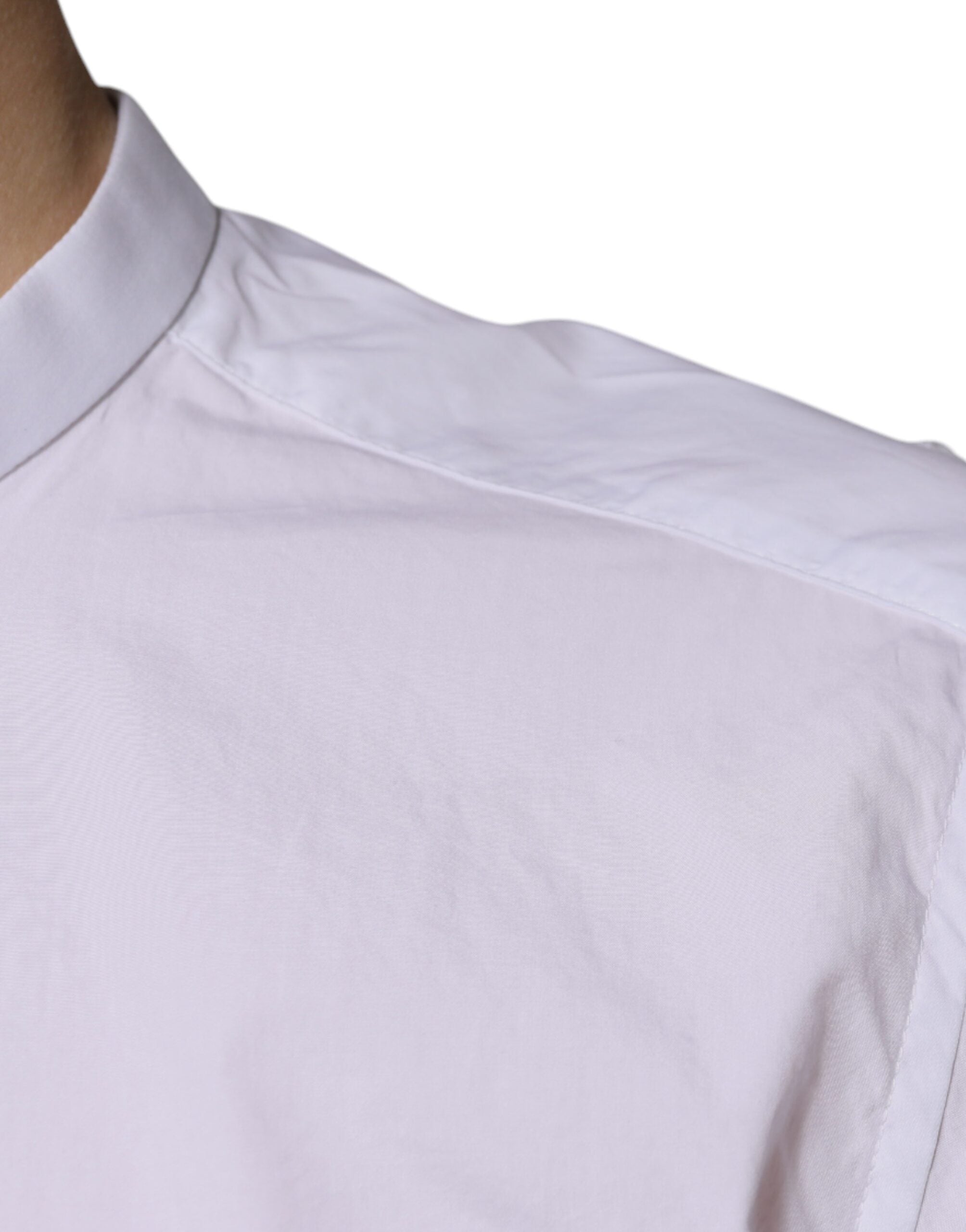Dolce & Gabbana Weißes Baumwollhemd MARTINI Slim Fit