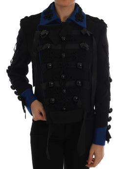 Dolce & Gabbana Trenchcoat aus schwarzer Wolle