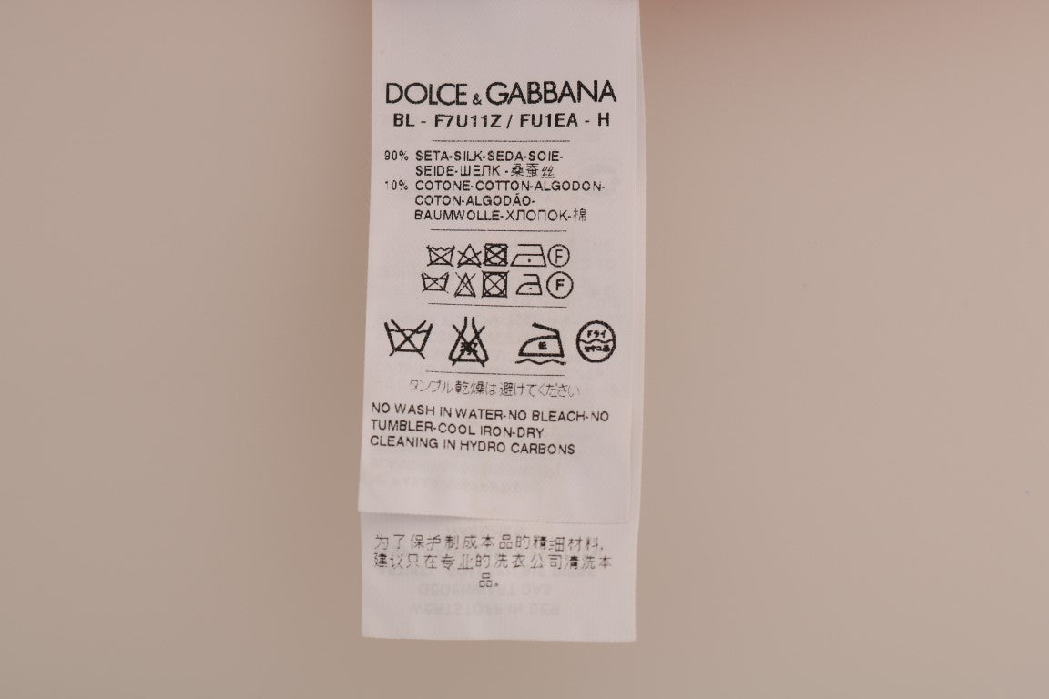 Dolce & Gabbana Rote Seide Orange Vase Crystal Top