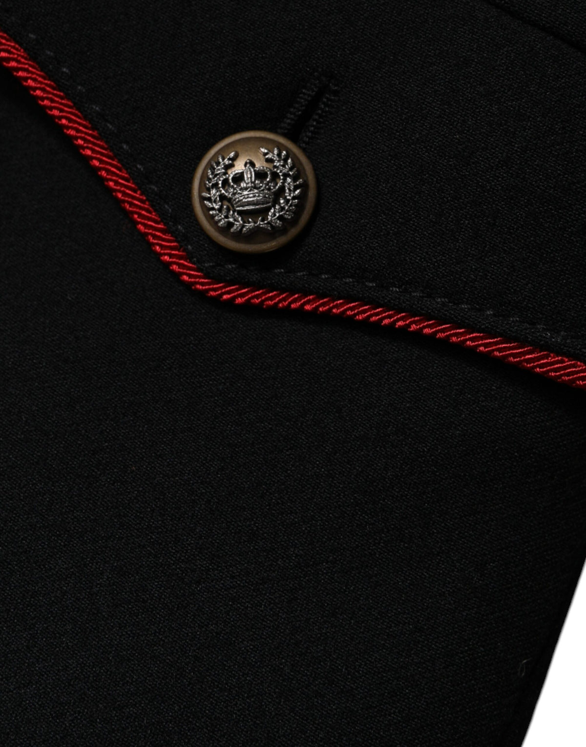 Dolce & Gabbana Schwarzer einreihiger Trenchcoat