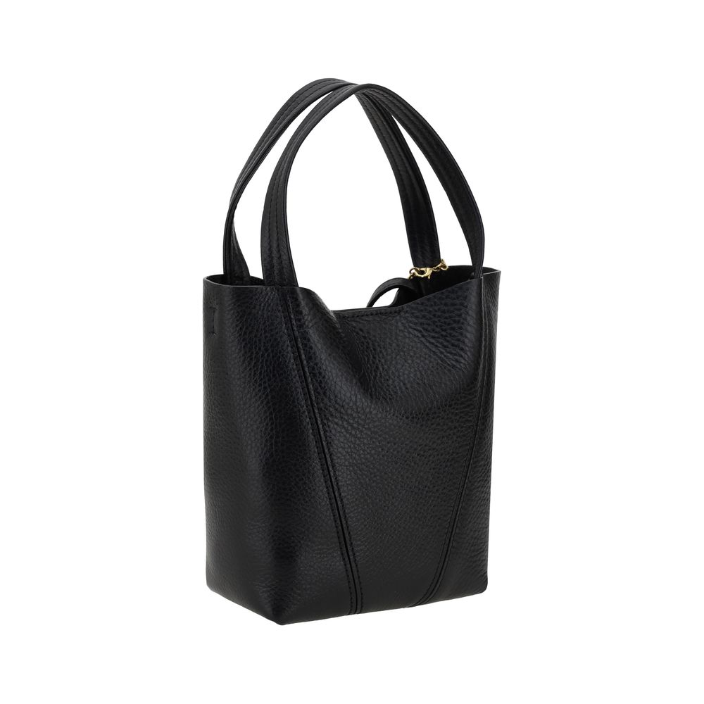 Chloé Schwarze Bos Taurus Kalbsleder Schultertasche