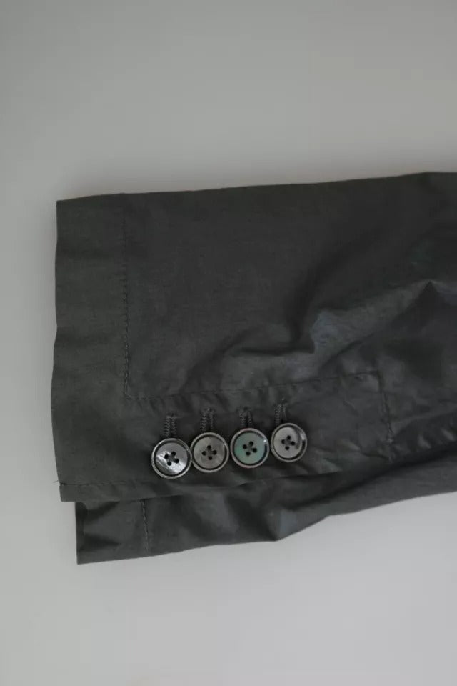 Dolce & Gabbana Grauer einreihiger formeller Blazer aus Baumwolle