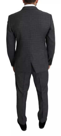 Dolce & Gabbana Graue Wolle Herren Formal 2 Stück MARTINI Anzug